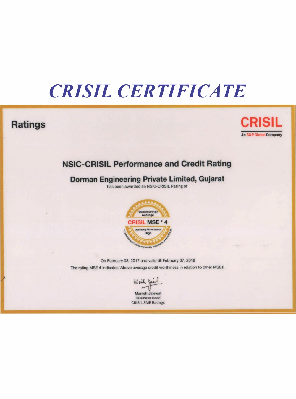 certificates