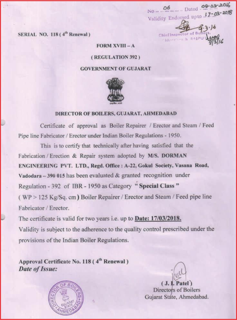 certificates