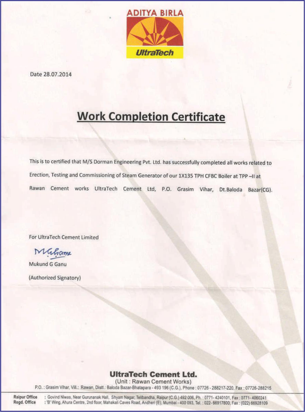 certificates