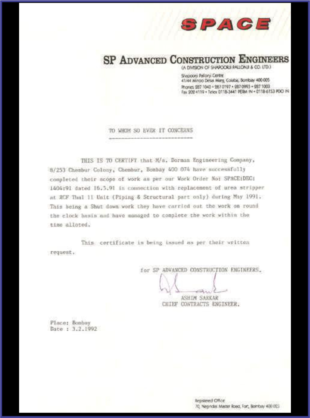 certificates