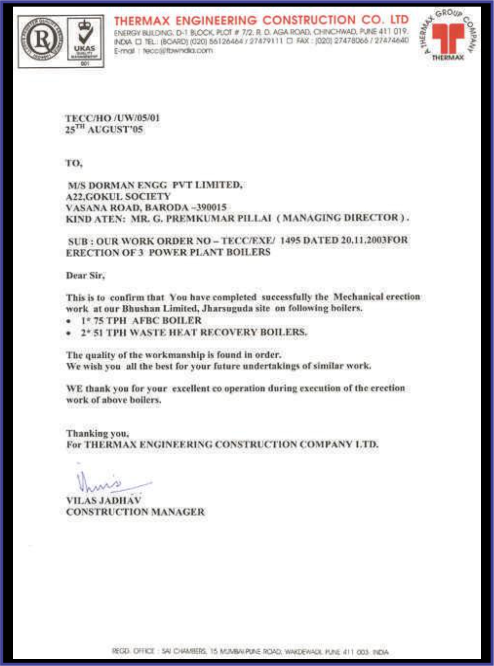 certificates